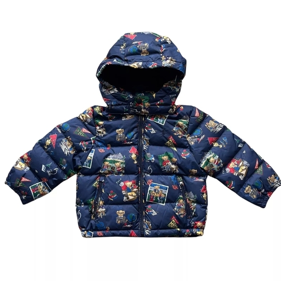 Ralph Lauren Other - RALPH LAUREN Polo Bear Water-Repellent Down Puffer Jacket RARE 3T NWOT